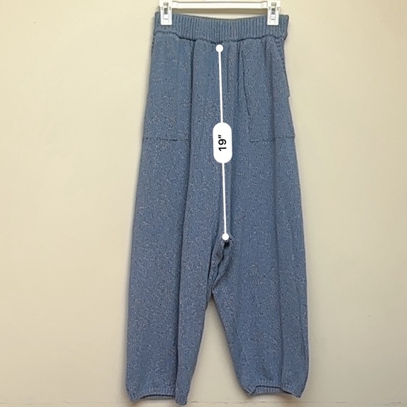 Free People Beach Blue Knit Sweater Pants Size XS - Picture 11 of 11